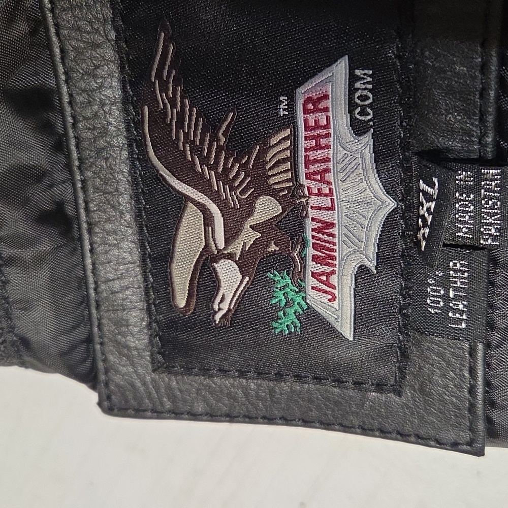 Jamin Leather Black Jacket - Picture 4 of 5